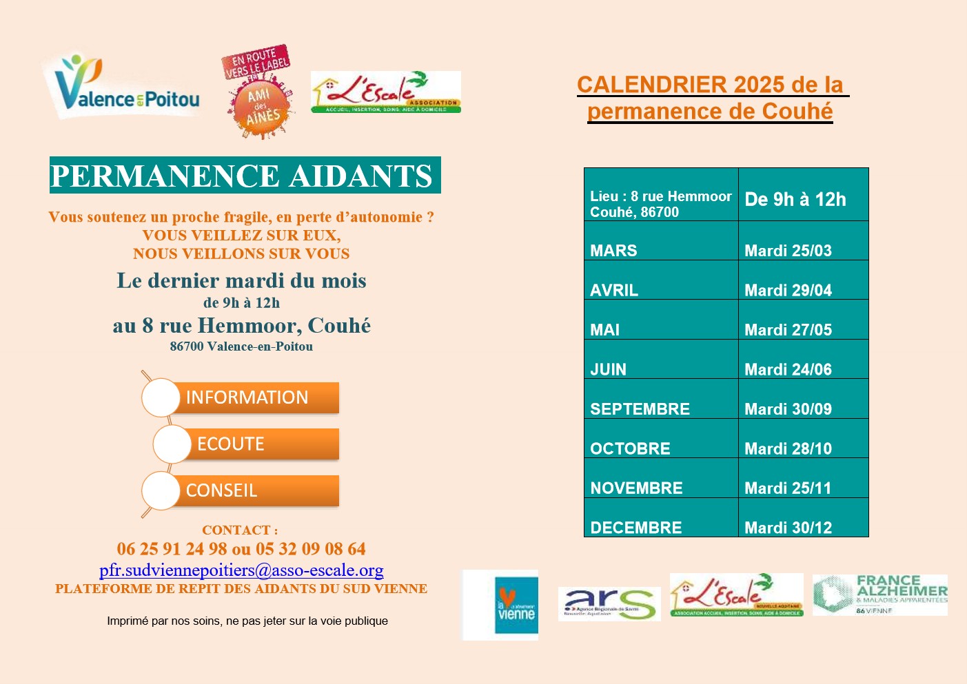 2025 permanence aidants