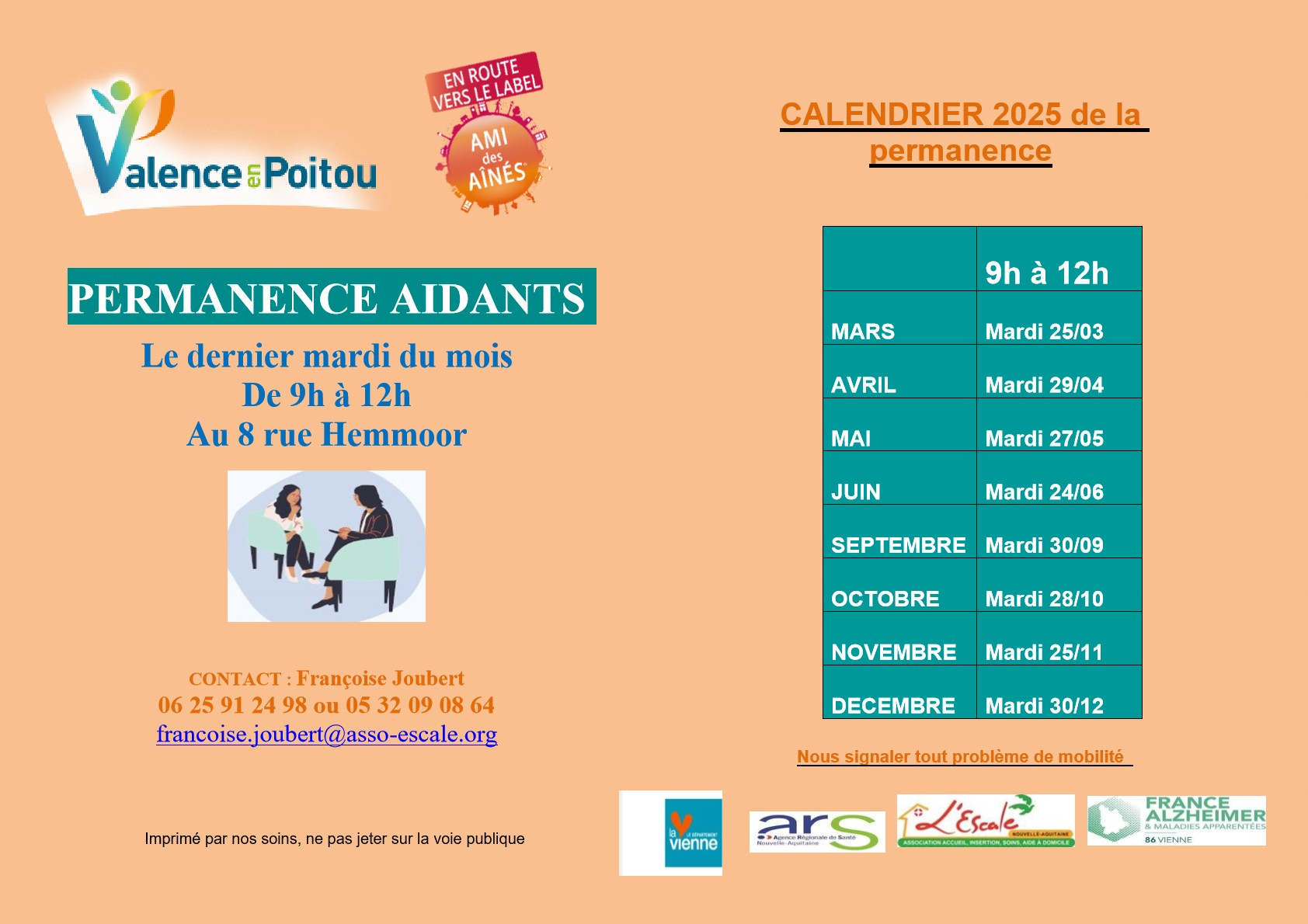 2025 permanence aidants